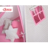 Set: Tipi-tent Speelkleed Kussens Roze Grijs Geruit