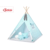 Set: Tipi-tent Speelkleed Kussens Turkoois
