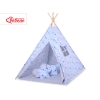 Set: Tipi-tent Speelmat   Blauw Grijs Sterren
