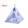 Set: Tipi-tent Speelmat   Blauw Grijs Sterren