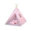 Set: Tipi-tent Speelmat   Blauw Roze Grijs Sterren