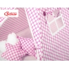 Set: Tipi-tent Speelmat  Kussens Roze