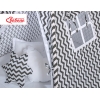 Set: Tipi-tent Speelmat  Kussens Zwart Zigzag