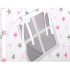 Set: Tipi-tent Speelmat   Roze Grijs Sterren
