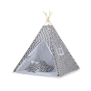 Set: Tipi-tent Speelmat   Zwart Zigzag
