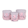 Speelgoedmand  Opbergmand L Blauw Roze Grijs Sterren