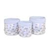 Speelgoedmand  Opbergmand L Grijs Blauw Wolken