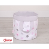 Speelgoedmand S Roze Grijs Sterren