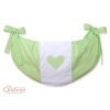 Speelgoedtas voor Babybed - Harten Groen