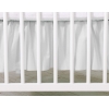 Stofhoes Bedrok  Ruche voor Ledikant 140x70 cm -  Grijs Little Prince Princess