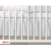 Stofhoes Bedrok  Ruche voor Ledikant 140x70 cm -  Grijs Little Prince Princess