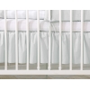 Stofhoes Bedrok  Ruche voor Ledikant 140x70 cm -  Grijs Little Prince Princess