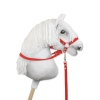 Teugels voor stokpaard Rood