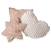 MEGA TIPI SET: Tipi-tent + speelmat + kussens + GRATIS decoratieve veren Bruin Polkaprikker