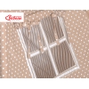 MEGA TIPI SET: Tipi-tent + speelmat + kussens + GRATIS decoratieve veren Bruin Polkaprikker