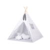 MEGA TIPI SET: Tipi-tent + speelmat + kussens + GRATIS decoratieve veren Pil