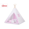 MEGA TIPI SET: Tipi-tent + speelmat + kussens + GRATIS decoratieve veren Roze