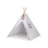 Tipi-tent + GRATIS decoratieve veren Grijs