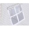 Tipi-tent + GRATIS decoratieve veren Grijs Polkaprikker