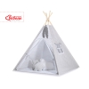 Tipi-tent met Speelmat  Grijs Polkaprikker