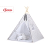 Tipi-tent met Speelmat  Grijs Zigzag