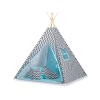 Tipi-tent met Speelmat  Zwart Blauw Zigzag
