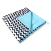 Tipi-tent met Speelmat  Zwart Blauw Zigzag