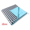Tipi-tent met Speelmat  Zwart Blauw Zigzag