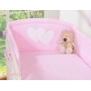 Universele Bedbumper voor Kinderbed - Harten Roze Snijder