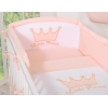 Universele Bedomrander voor Babybed -  Poederroze Little Prince Princess