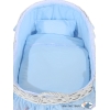 Wieg met Rieten Kap Blauw Carina Voor Jongens