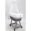 Rotan Baby Wieg med Textiel Set