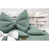 Rotan Baby Wiegje Natuurlijke Kleur Beddengoedset Khaki Wafel