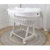 witte mousseline stof wiegset