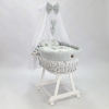 Witte Rotan Baby Wiegje