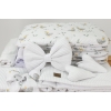 Witte Wiegbekleding voor wieg XXL - Wafelstof
