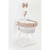 Zeer grote rotan wieg bekleding Beige