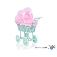 Houten Poppenwagen Mint