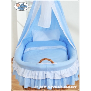 Babywiegje met hemeltje - Grote Wielen
