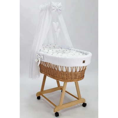 Bekleding Wiegmand Rotan Wit