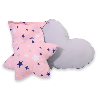 3 st Kussens voor Tipi Speeltent Blauw Roze Grijs Sterren