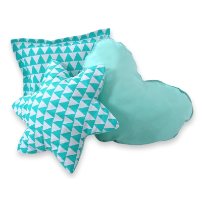 3 st Kussens voor Tipi Speeltent Mint