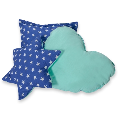 3 st Kussens voor Wigwam Speeltent Donkerblauw
