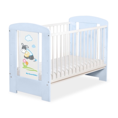 Babybed 120x60 cm - Donkey Luca Blauw Ezel Luca