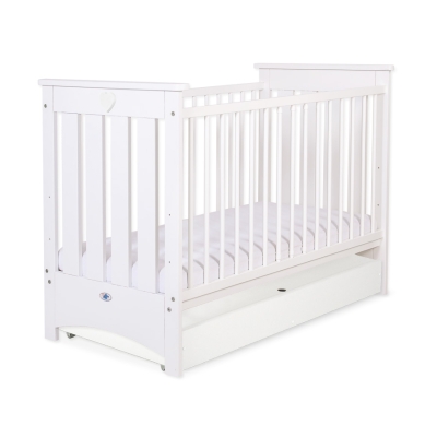 Babybed 120x60 cm met Lade - Lorenzo III STANDARD Wit