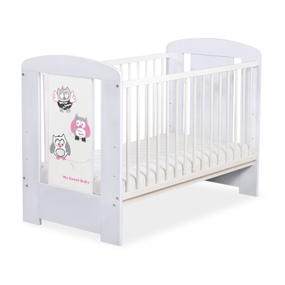 Babybed 120x60 cm - Owls Bigi Zibi & Adele Grijs Gelukkige Uilen