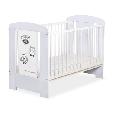 Babybed 120x60 cm - Owls Bigi Zibi & Adele Grijs Gelukkige Uilen