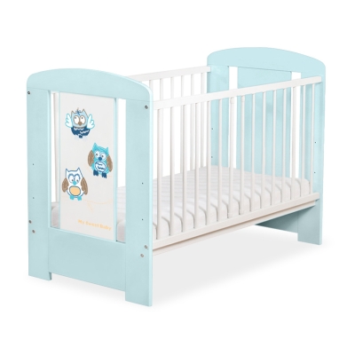Babybed 120x60 cm - Owls Bigi Zibi & Adele Mint Gelukkige Uilen