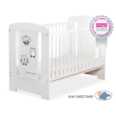 Babybed 120x60 cm - Owls Bigi Zibi & Adele Wit Gelukkige Uilen