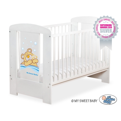 Babybed 120x60 cm - Tedy Bear Barnaba Wit Teddy Bear Branaba